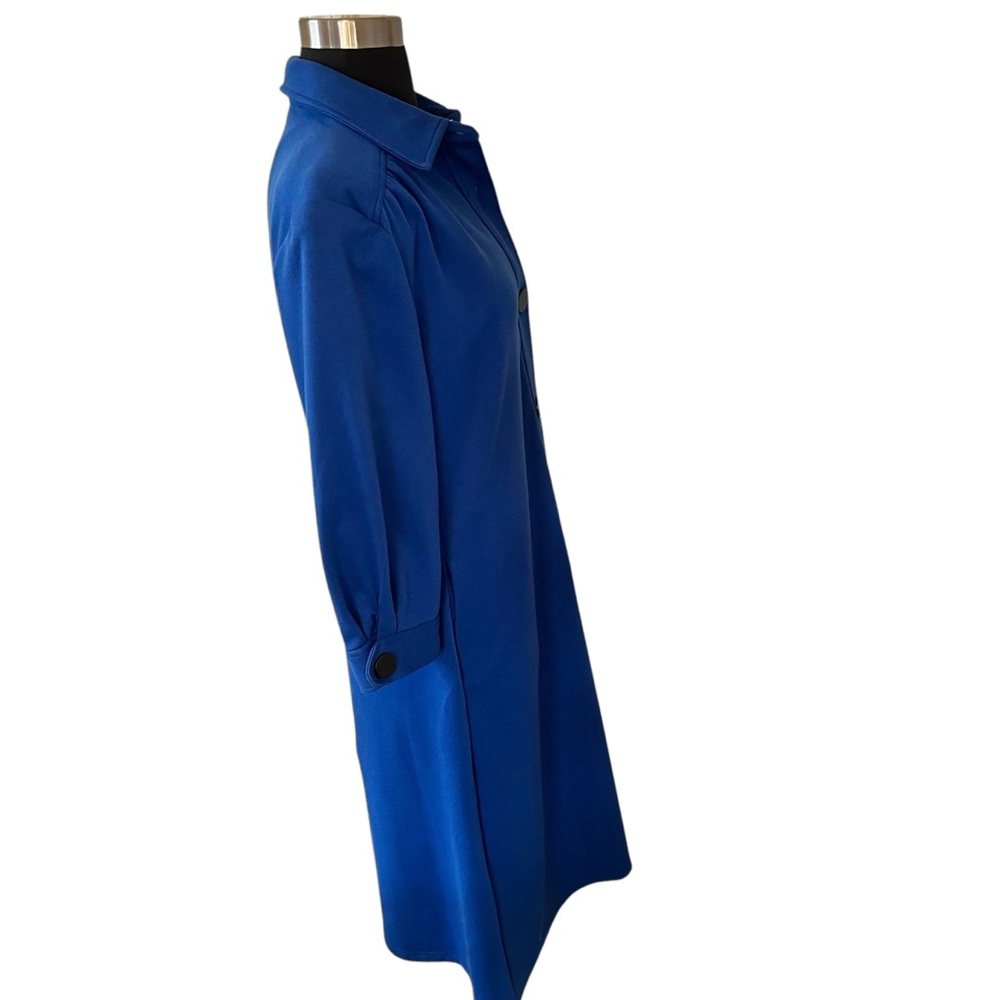 Draper’s & Damon’s lounger house dress blue with pockets size 8 medium - Picture 3 of 10